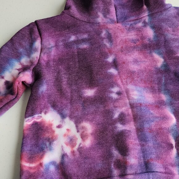 NWT Hawaiian Sunrise Pink Tie Dye Baby Jacket Zip Up w/ Fleece Interior - Picture 4 of 5